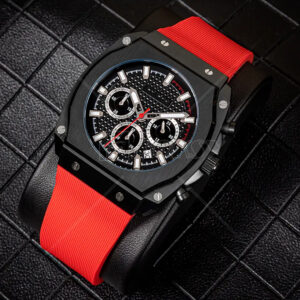Luxury Multifunction Dial Quartz Chronograph Watch for Men
