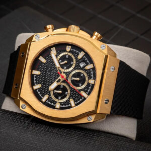 Luxury Date Day Year Wrist Waterproof Luxury Chronograph Quartz Watch For Man